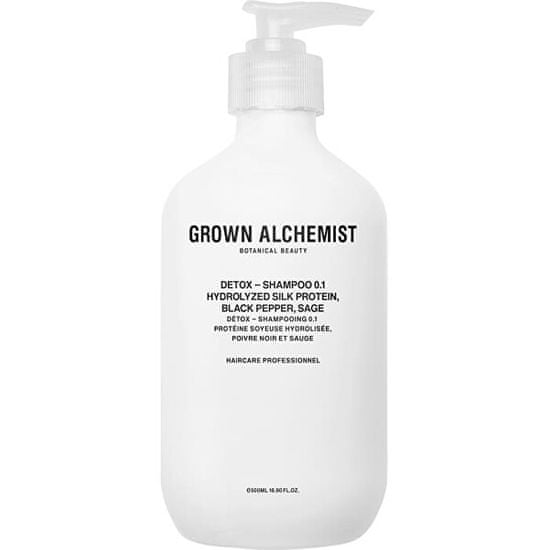 Grown Alchemist Detoxikační šampon Hydrolyzed Silk Protein, Lycopene, Sage (Detox Shampoo)