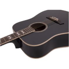Dimavery STW-40, akustická kytara typu Dreadnought, černá