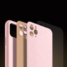 Dux Ducis Yolo kožený kryt na iPhone 11 Pro Max, růžový
