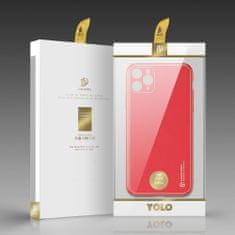 Dux Ducis Yolo kožený kryt na iPhone 11 Pro, červený