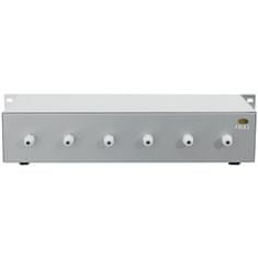 Omnitronic 6-ti zónový PA ovladač hlasitosti 45W stereo, stříbrný
