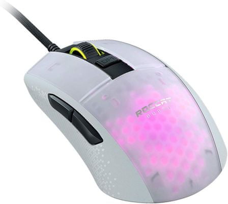 Roccat Burst Pro, bílá (ROC-11-746) myš optický senzor 16 000 DPI herní hladký skluz titan switch 68 gramů