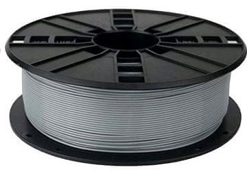 Gembird tisková struna, PLA, 1,75mm, 1kg, stříbrná (3DP-PLA1.75-01-S)