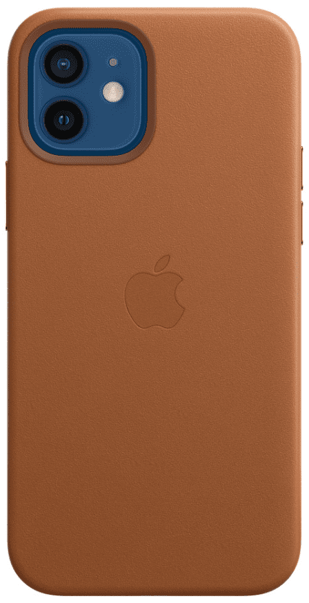 Apple iPhone 12 | 12 Pro Leather Case with MagSafe - Saddle Brown (MHKF3ZM/A)