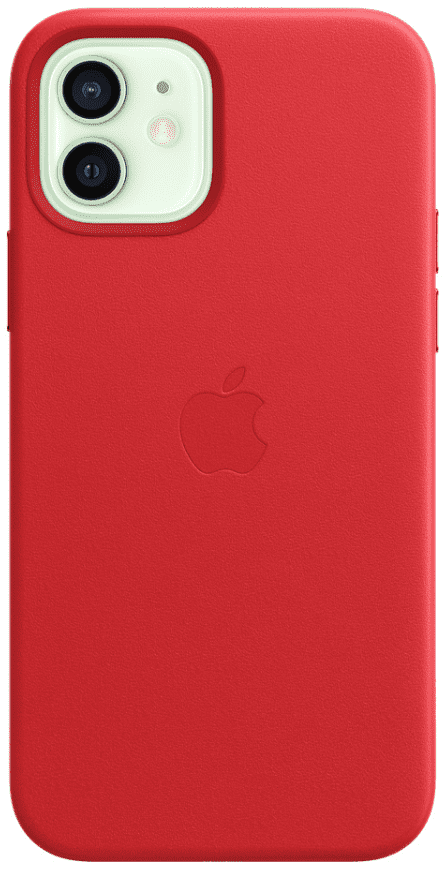 Levně Apple iPhone 12 | 12 Pro Leather Case with MagSafe - (PRODUCT)RED (MHKD3ZM/A)
