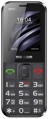Maxcom MM730, mobil pre dôchodcov, veľké tlačidlá, čitateľné písmo, SOS tlačidlo