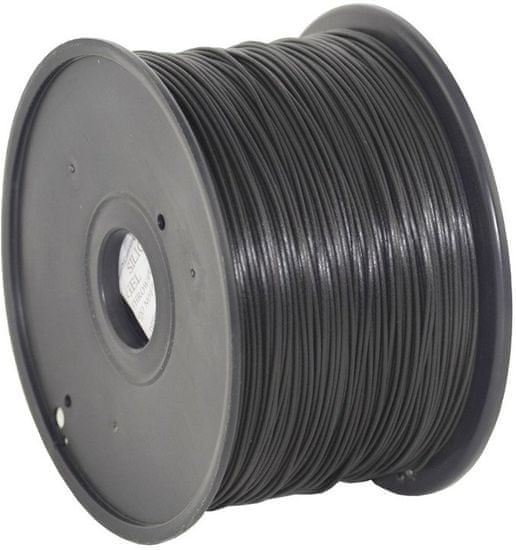 Gembird tisková struna, PLA, 1,75mm, 1kg, černá (3DP-PLA1.75-01-BK)