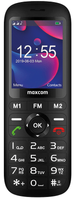 Maxcom MM740, mobil pro důchodce, velká tlačítka, čitelné písmo, SOS tlačítko