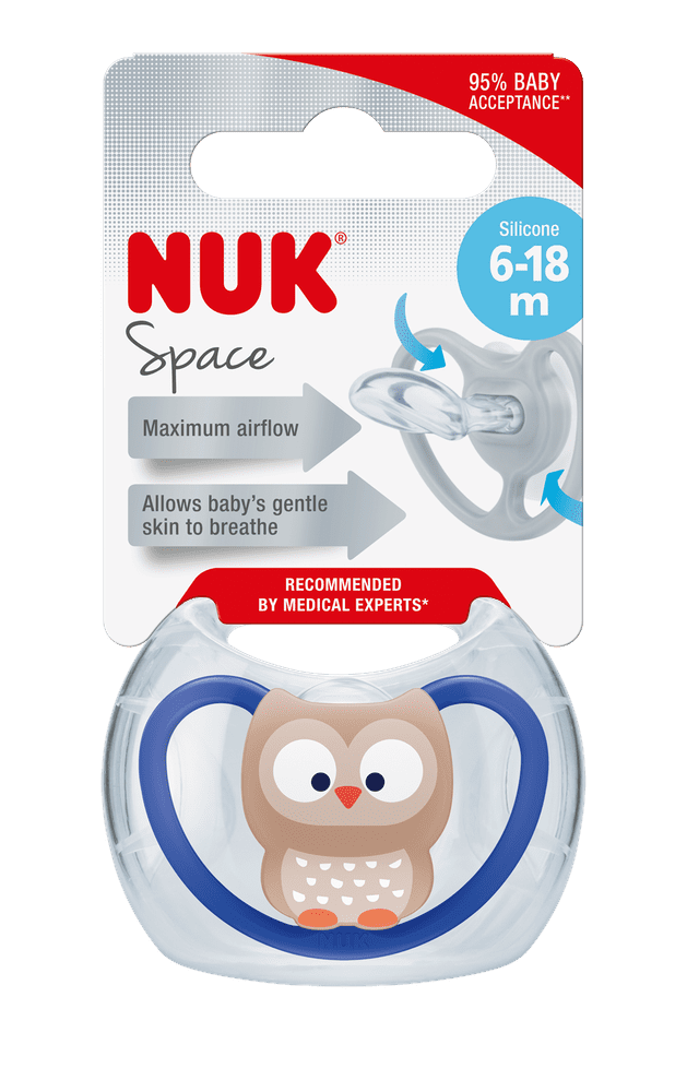 Nuk Dudlík Space, SI, V2, 6-18m BOX panda
