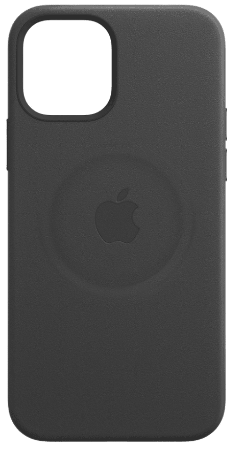 Apple iPhone 12 Pro Max Leather Case with MagSafe - Black (MHKM3ZM/A)