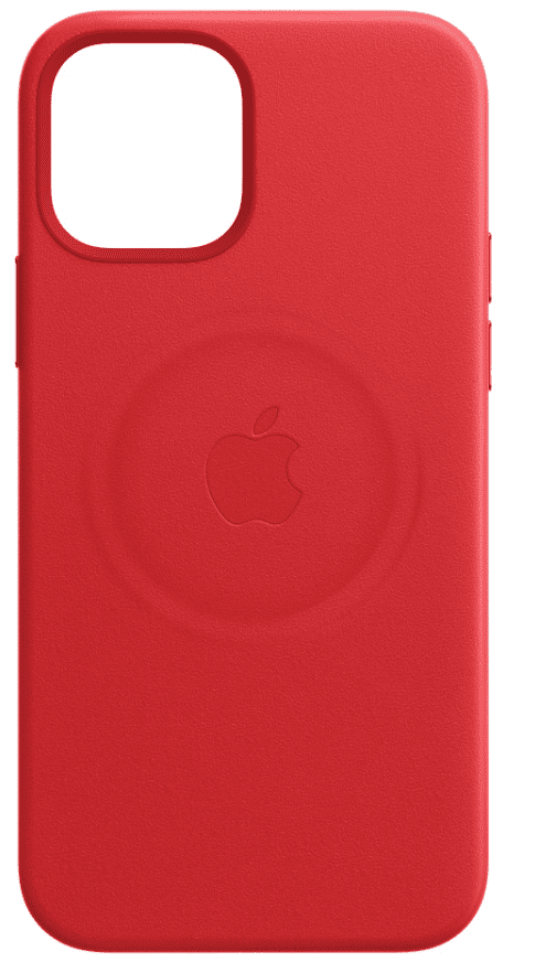 Apple iPhone 12 Pro Max Leather Case with MagSafe - (PRODUCT)RED (MHKJ3ZM/A)