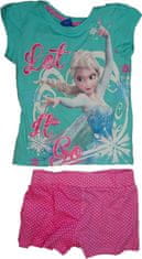 Disney Dívčí sv. modré pyžamo s Elzou s krátkým rukávem Vel:116