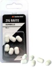Tandem Baits Nástraha - Zig-Dumbells 12mm/ 6 ks - fluo bíla