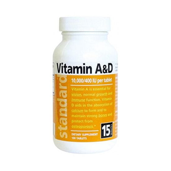 Natural Vitamín A/D 10 000/400 IU 100 tablet