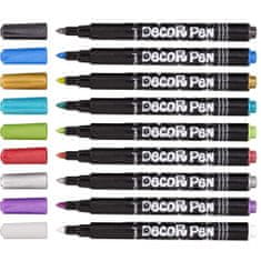 Centropen Popisovač 2737 Decor Pen Metallic sada 9 barev