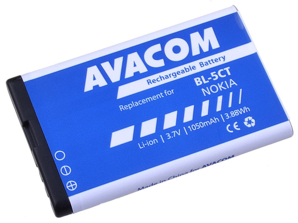 Levně Avacom baterie Nokia 6303, 6730, C5, Li-Ion 3,7V 1050mAh (náhrada BL-5CT) GSNO-BL5CT-S1050A