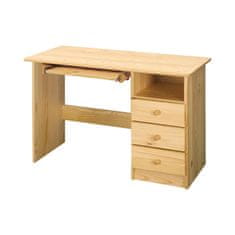 Nejlevnější nábytek Dřevěný psací stůl TRINITY typ 1, masiv borovice
