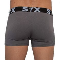 Styx Pánské boxerky sportovní guma nadrozměr tmavě šedé (R1063) - velikost 5XL