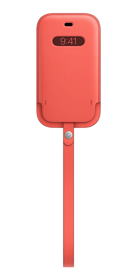 Apple kožený návlek s MagSafe pro iPhone 12mini, růžová MHMN3ZM/A