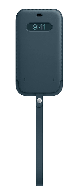 Apple kožený návlek s MagSafe pro iPhone 12mini, modrá MHMQ3ZM/A