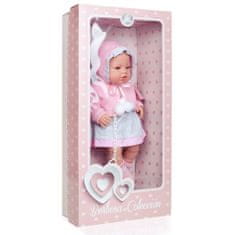Berbesa Luxusní dětská panenka-miminko Amanda 43 cm