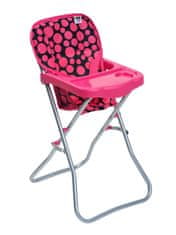 PLAYTO Jídelní židlička pro panenky Dorotka růžová