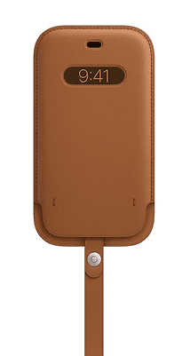 Apple kožený návlek s MagSafe pro iPhone 12 / 12 Pro, hnědý MHYC3ZM/A