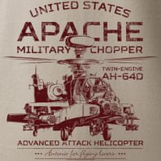 ANTONIO Tričko s americkým bojovým vrtulníkem APACHE AH-64D, XXL