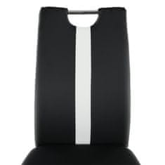 ATAN Židle SIGNA - černá / bílá ekokůže