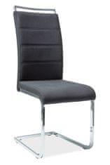 ATAN Jídelní čalouněná židle H-441 černá látka