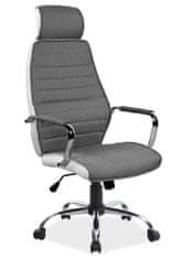 ATAN Kancelářská židle Q-035 šedá/bílá