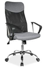 ATAN Kancelářská židle Q-025 šedá/černá látka