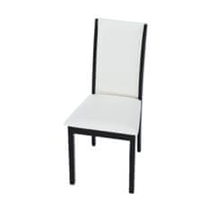 ATAN Jídelní židle Venis NEW - wenge / ekokůže bílá