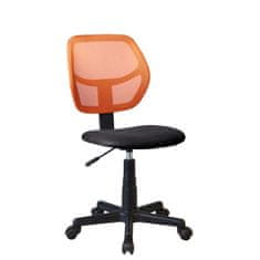 ATAN Otočná židle MESH - oranžová / černá