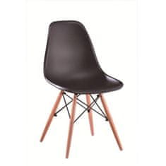 ATAN Židle CINKLA 3 NEW - černá/buk