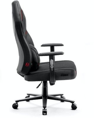 Gaming kolečková židle Diablo-Chairs Diablo-Chairs X-Gamer 2.0, černá (5902560337464) nastavitelné opěradlo područky 150 kg hr pěna