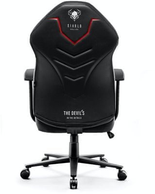 Gaming koliesková stolička Diablo-Chairs X-Gamer 2.0, čierna (5902560337464) nastaviteľné operadlo podrúčky 150 kg hr pena