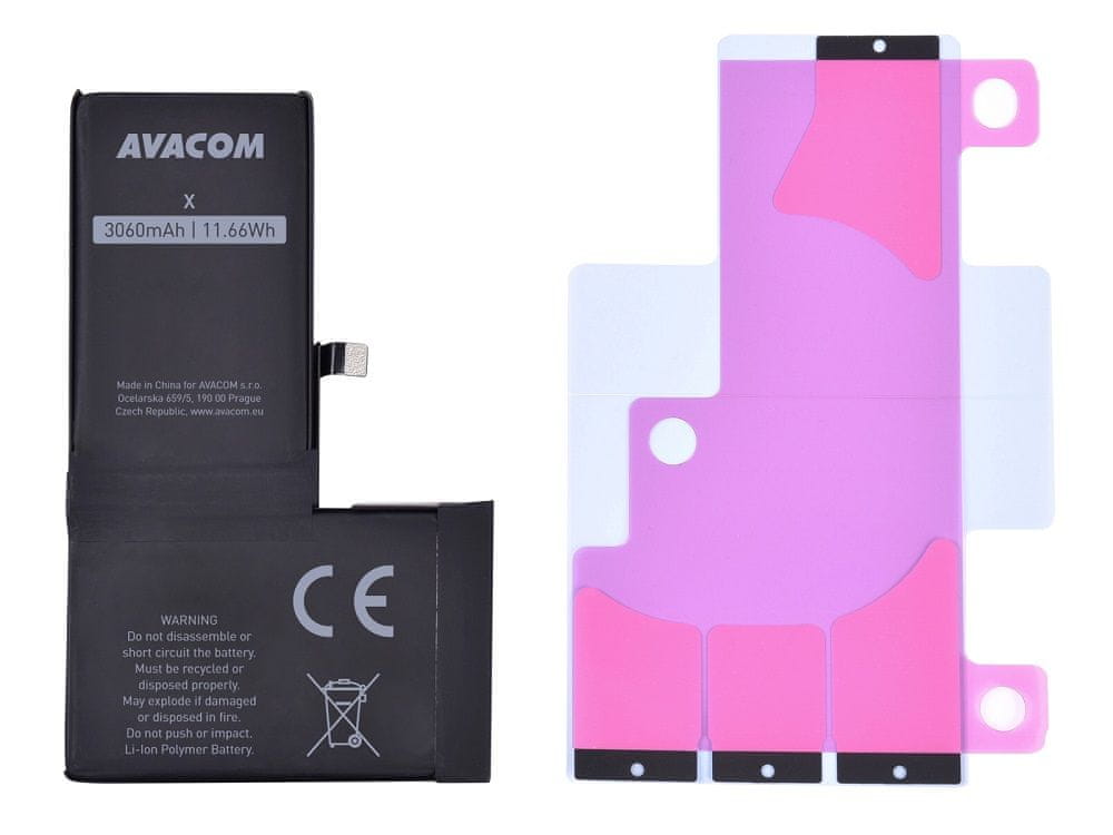 Avacom baterie pro Apple iPhone X, Li-Ion 3,81V 3060mAh (náhrada 616-00346) GSAP-IPHX-HC3060