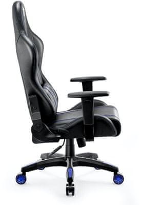 Gaming kolečková židle Diablo-Chairs X-One 2.0, černá/modrá (5902560337075) nastavitelné opěradlo nastavvitelné područky 150 kg hr pěna