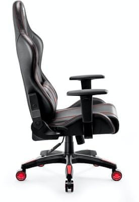 Gaming kolečková židle Diablo-Chairs X-One 2.0, XL, černá/červená (5902560336429) nastavitelné opěradlo nastavvitelné područky 200 kg hr pěna