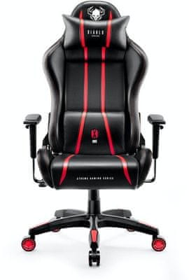 Gaming kolečková židle Diablo-Chairs X-One 2.0, XL, černá/červená (5902560336429) nastavitelné opěradlo nastavvitelné područky 200 kg hr pěna