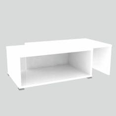 ATAN Konferenční rozkládací stolek DRON - bílá/bílá