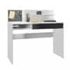 PC stůl IMAN - bílá/černá