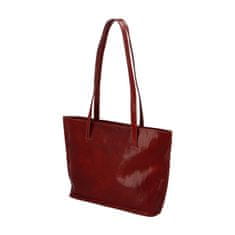 Delami Vera Pelle Stylová a praktická dámská kožená taška Josette, červená