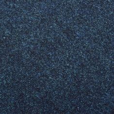 Greatstore Podlahové kobercové dlaždice 20 ks 5 m2 námořnická modrá