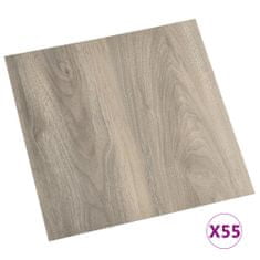 Vidaxl Samolepicí podlahové desky 55 ks PVC 5,11 m2 taupe