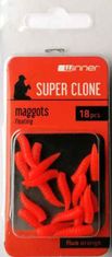 Tandem Baits Umělá nástraha - Maggots - plovoucí 18 ks M fluo orange, 3X15mm