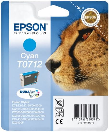 Epson T0712, azurová (C13T07124011)