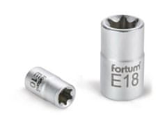 Fortum Hlavice nástrčná (4700702) hlavice nástrčná vnitřní TORX, 1/2&quot;, E 14, L 38mm, 61CrV5