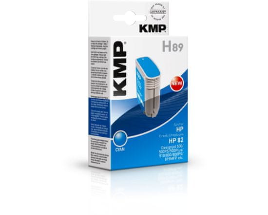 KMP HP 82 (HP CH566A) modrý inkoust pro tiskárny HP